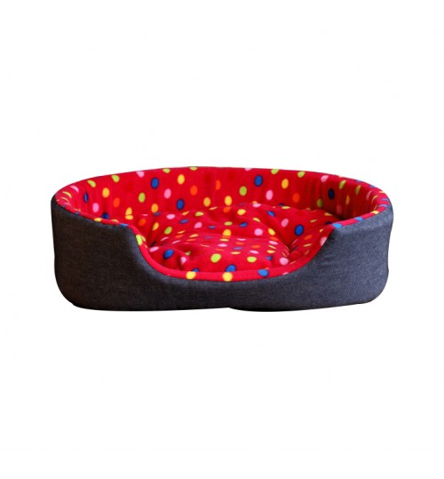 RUILI - Tion Pp Cotton Soft Flannelette Large Beds For Small Pet House Red Polka Dots